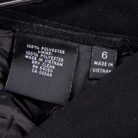 Kasper Dress Pants 6 Womens Black Career Casual Classic Lined Polyester - Picture 5 of 6